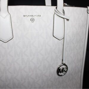 Michael Kors White Signature Tote
